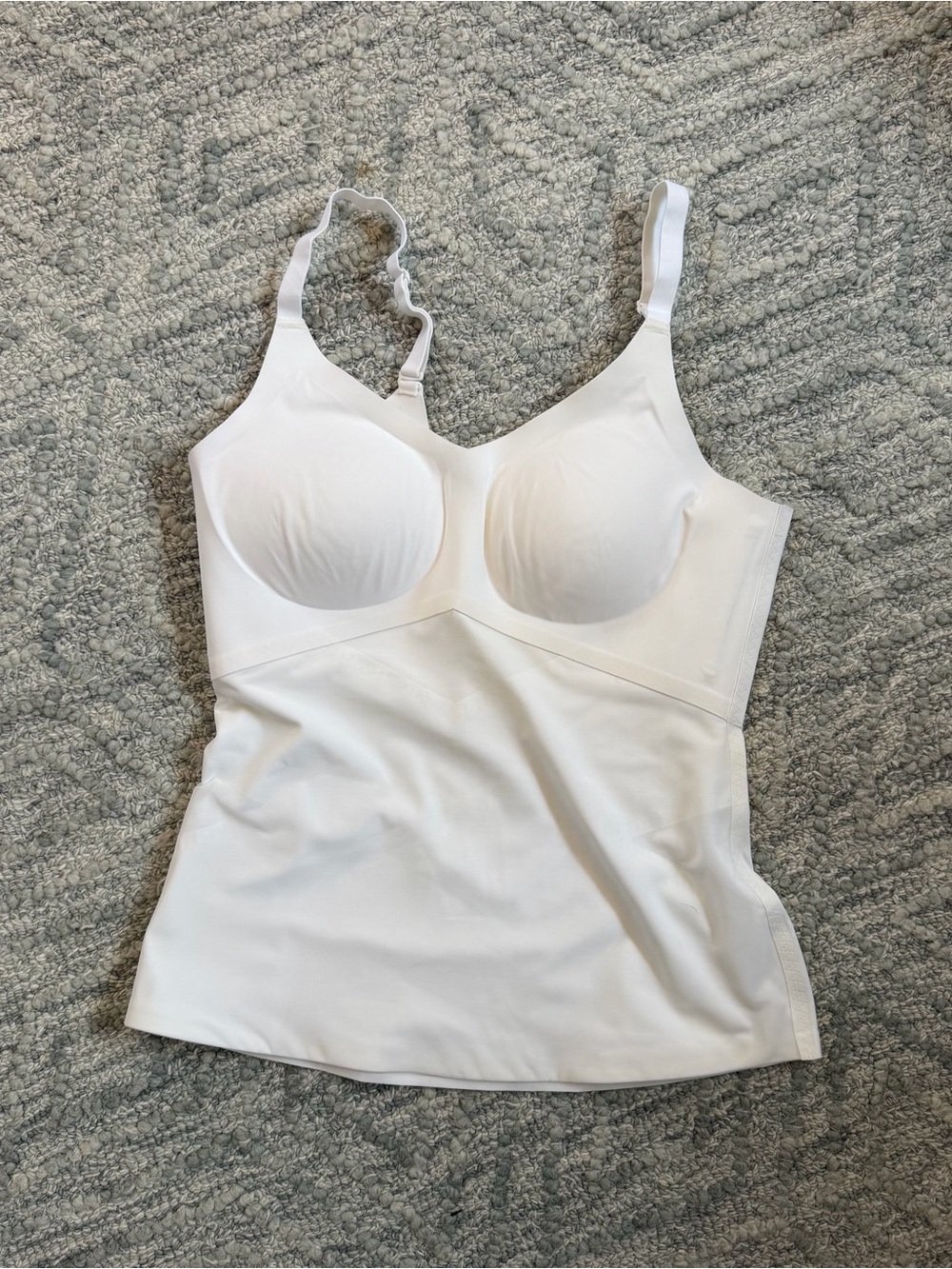 Honeylove White Seamless Shaping Cami with Built-in Cups